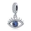 100% Rame Zircone Scintillante Occhio del Diavolo Occhio di Horus Auguri Migliori Portafortuna Perline Adatte a Braccialetti da 3 mm Gioielli Fai da Te