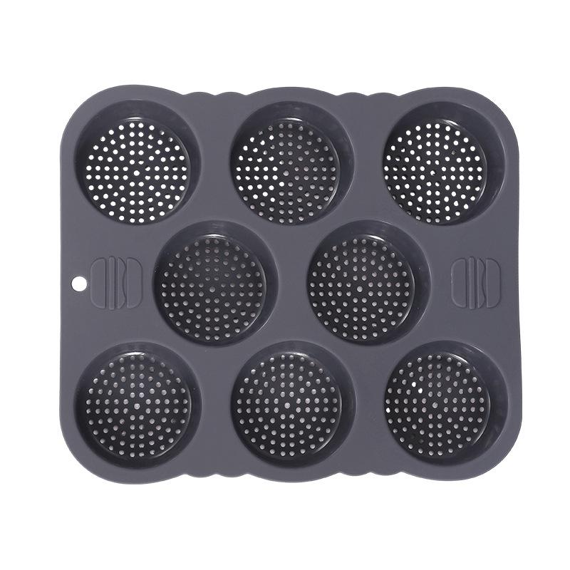 

8 форм для гамбургеров, бытовые инструменты для багетного хлеба, новые антипригарные формы для багетов из пищевого силикона серый