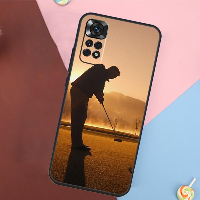 

GOLF GOLFER GOLFING SUNSET Cover For Xiaomi Redmi Note 13 14 Pro 12 11 9 10 9S 10S 11S 12S Redmi 14C 10C 12C 13C Case Redmi 9C