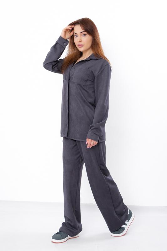Ladies’ Chic Suede Pantsuit – Elegant Silhouette & Premium Fabric, Demi-season, 3405-047 HC