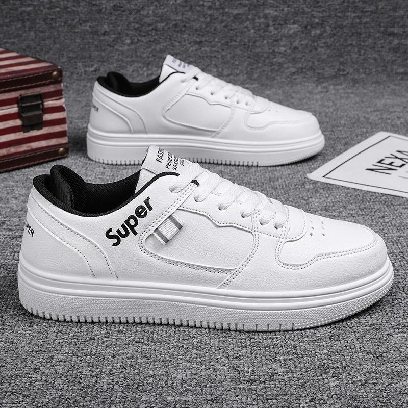 Móda Móda Platforma Pánské Ležérní Tenisky Outdoorové Bílé Běžecké Boty Prodyšné Pánské Sportovní Boty Lehké Chodící Boty