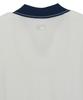 Emelbi Varsity Tuck Knit Open Collar Short Sleeve Knit Ny (Ivory)