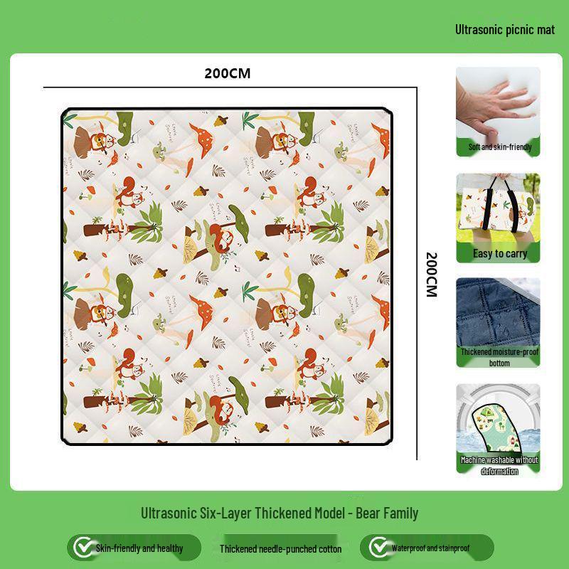 Waterproof Outdoor Picnic and Camping Mat - Thick, Portable, Moisture-Proof Lawn & Tent Mat