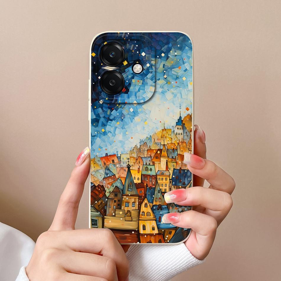Per Oppo A3 Pro A3X A40 A80 Custodia per Telefono Creativa Protezione Completa Cover Posteriore Per Oppo A 3 OppoA3 4G 5G Morbido Silicone Liquido Fundas