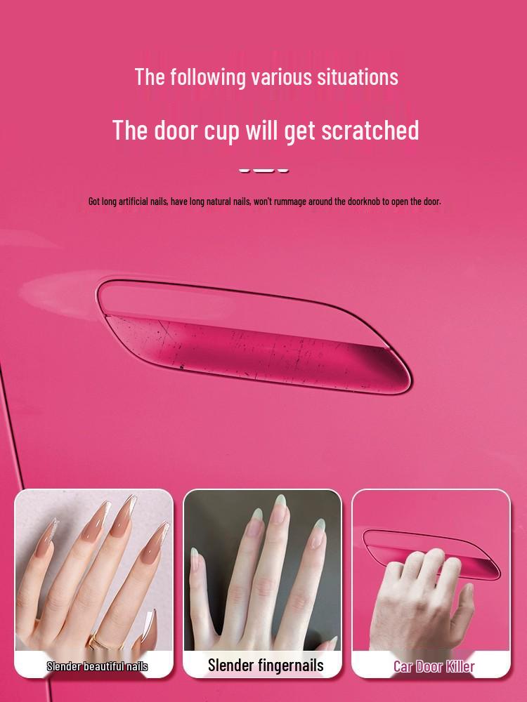 Xiaomi SU7 Car Door Handle Protective Cover - Original Color Paint Finish
