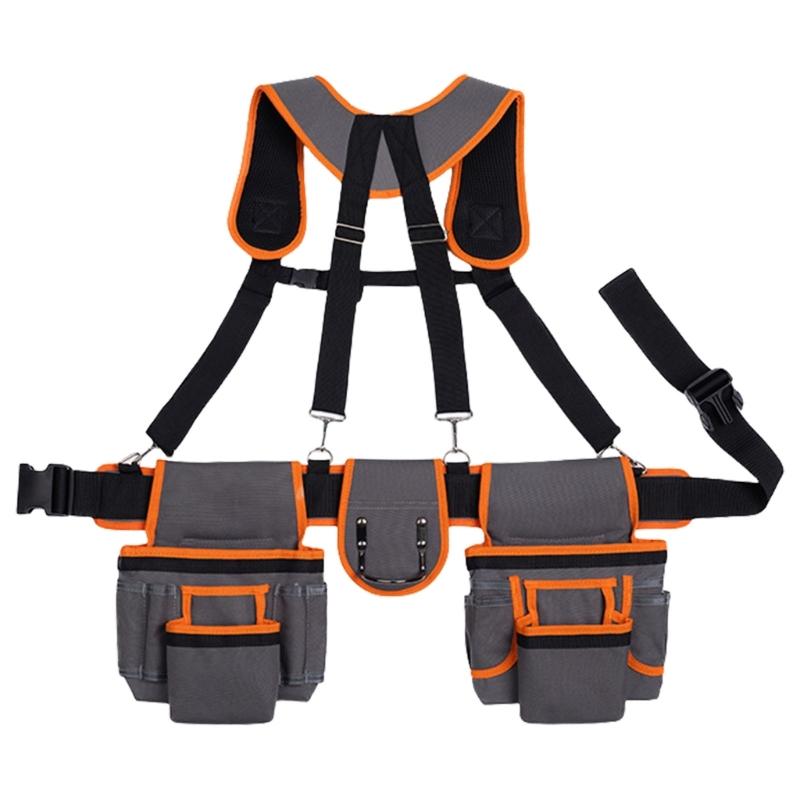 

Регулируемый рабочий пояс с магнитным отделением для хранения для садоводства и технического обслуживания электрики, сумка-органайзер для инструментов