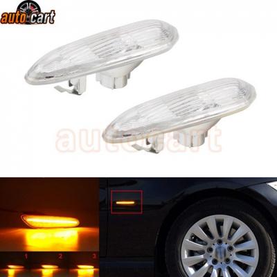 Dynamic Smoked LED Side Marker Turn Signal Light For BMW E83 E82 E46 E60