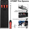 11.5" Tire Spoon Kit, 26Pcs Tire Changing Tool For Motorcycle Dirt Bike Lawn Tractor Bicycle, Motorcycle Tire Changer Tire Removal Tool With 3Pcs Rim