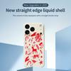 For iPhone 17 Pro Case Hand Drawn Christmas Pattern Printing Straight Edge TPU Phone Back Cover