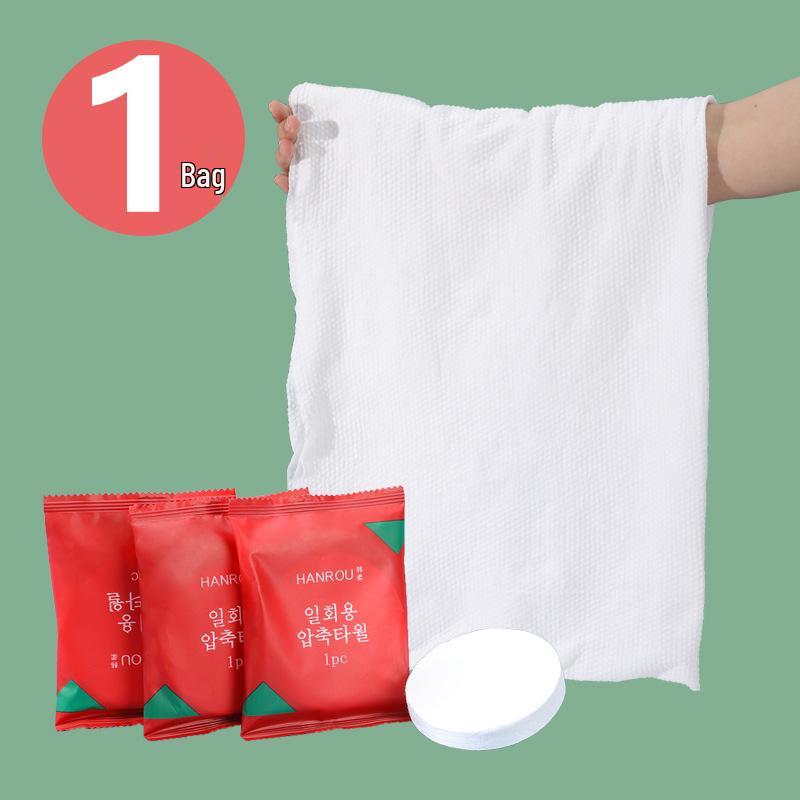 Extra Large Compressed Pure Cotton Bath Towel - Disposable & Extra Thick for Travel and Hotel Use