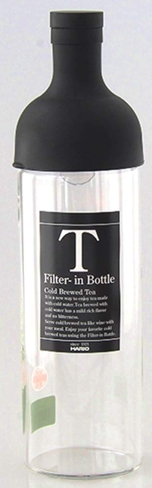 

HARIO Filter-in Bottle, Black, 750ml, FIB-75-B, Glass Tea Bottle