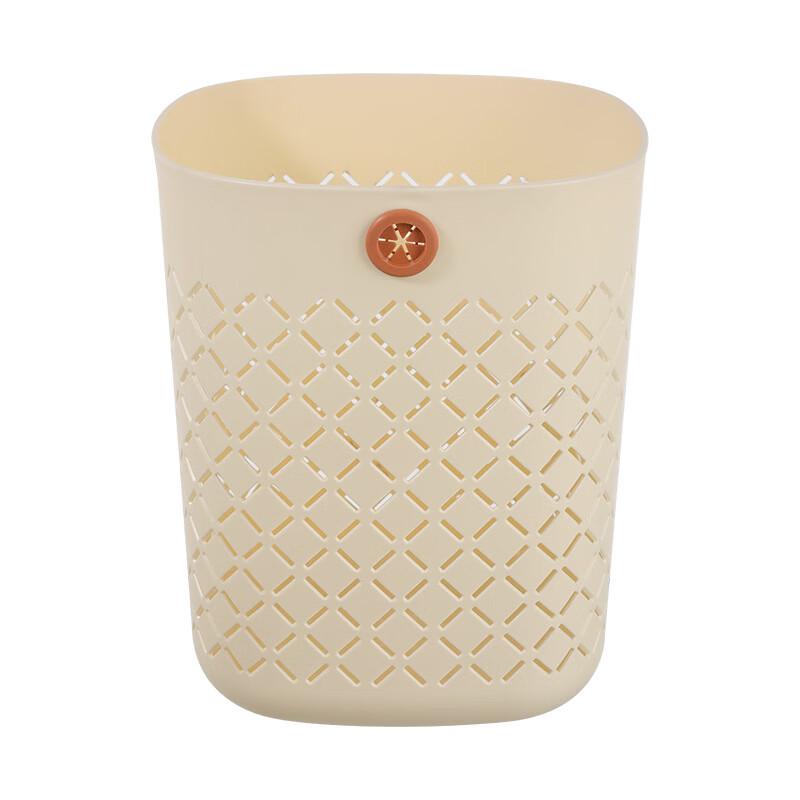 JINGRUIXIANG Simple Hollow Plastic Trash Can