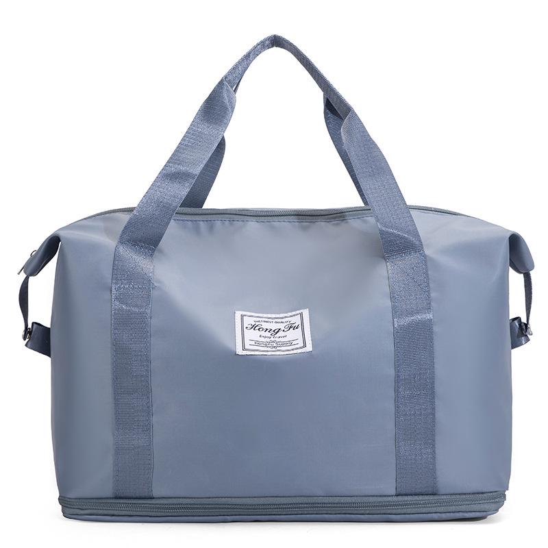 Expandable Large Capacity Travel Bag with Dry/Wet Separation, Portable Handheld Style for Fitness and Luggage Storage