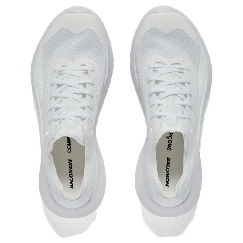 COMME DES GARÇONS x SALOMON Phantasm Rutschfest Verschleißfest Niedrig geschnittene Laufschuhe Damen Weiße Sneaker L47671800
