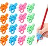 16PCS Mignon Porte-Crayon Poignée Poignée Stylo Enfants Tige Aide à l'Écriture Manuelle Guide Tenue Stylo Correction Posture Pour Cadeau Papeterie Enfants