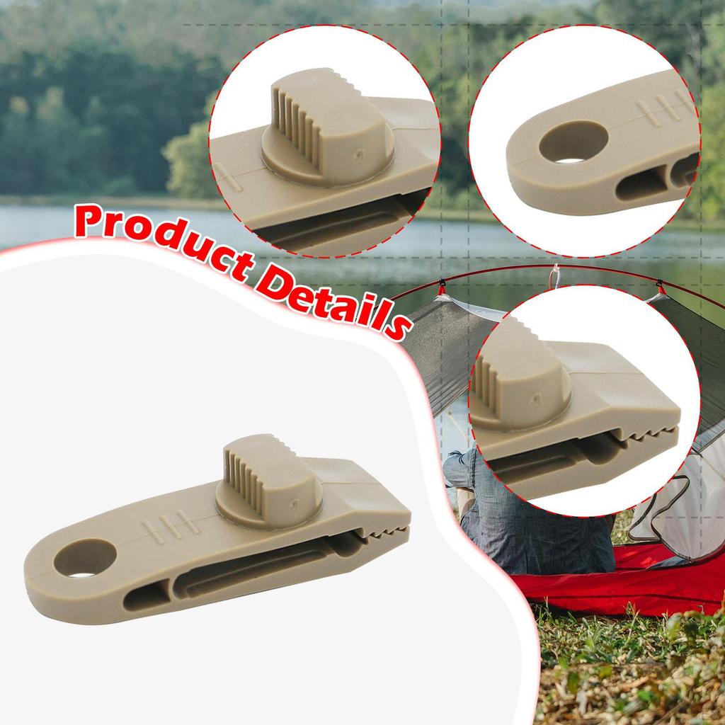 10 Heavy Duty Tarp Clamps, Tent Fixed Awning Thumb Screws for Tarps, Boat Covers And