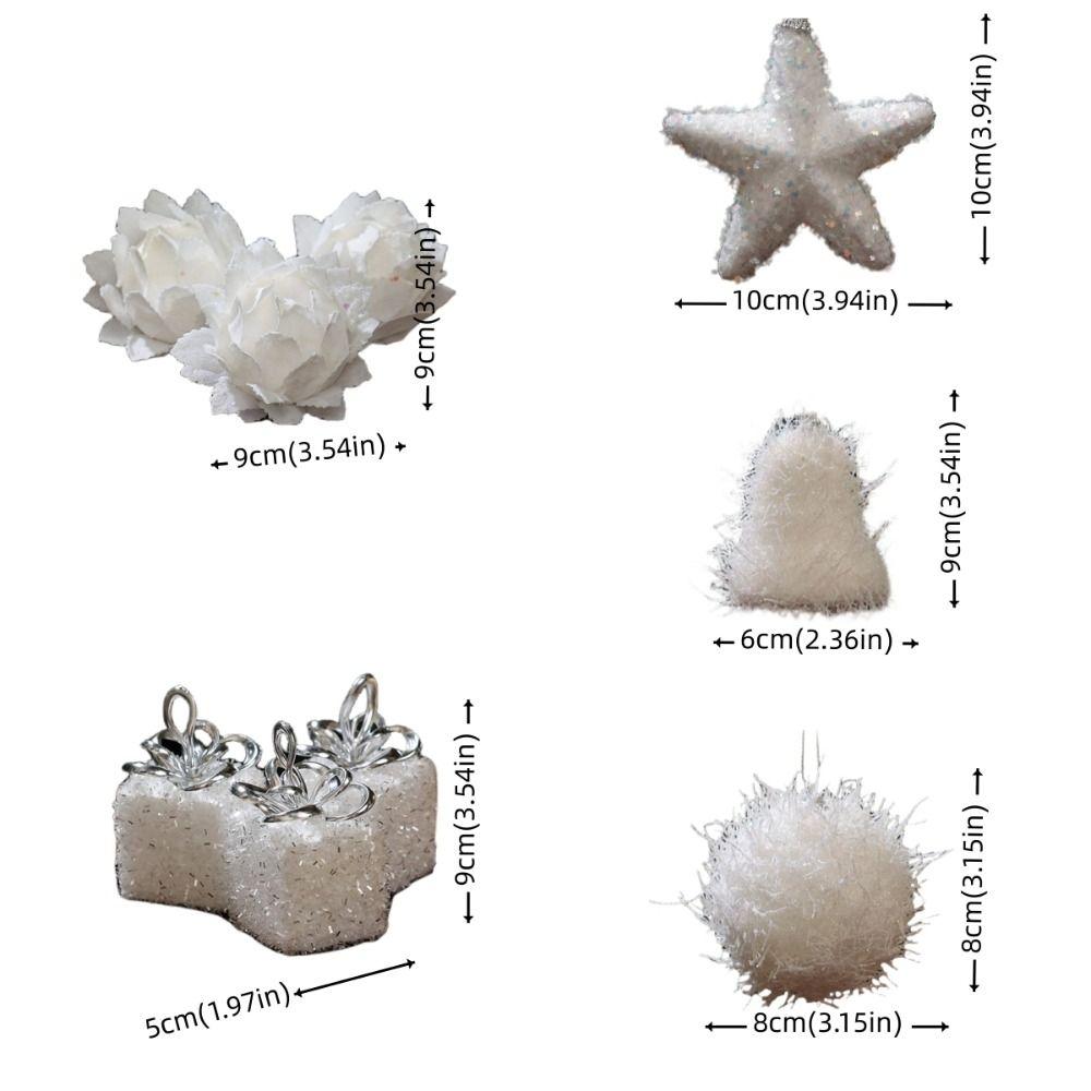 Bells Christmas Pendant Flower Christmas Tree Decorations Fashion Christmas Balls Home Decor