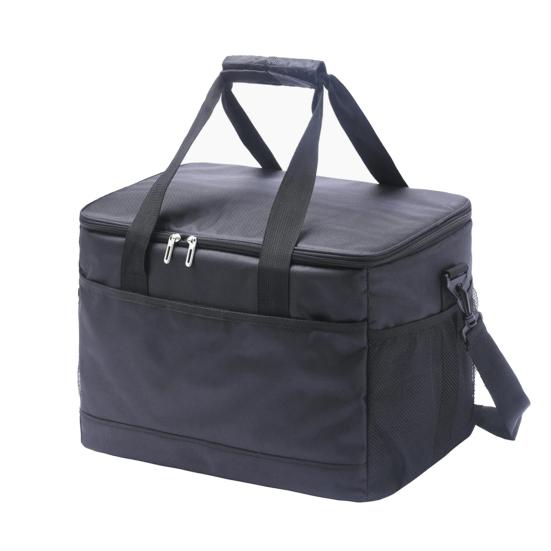 

Изоляционная сумка 33 л с плечевым ремнем, вместительная водонепроницаемая сумка для сохранения тепла, теплая/холодная сумка для обеда, аксессуары для кемпинга чёрный