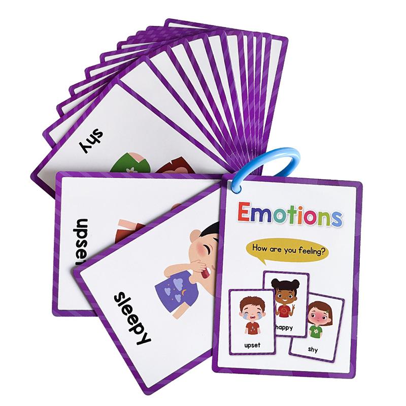 Montessori Kids Learning English Words Cards Kindergarten Teacher Early Education Teaching Aids Vocabulary Classroom Supplies