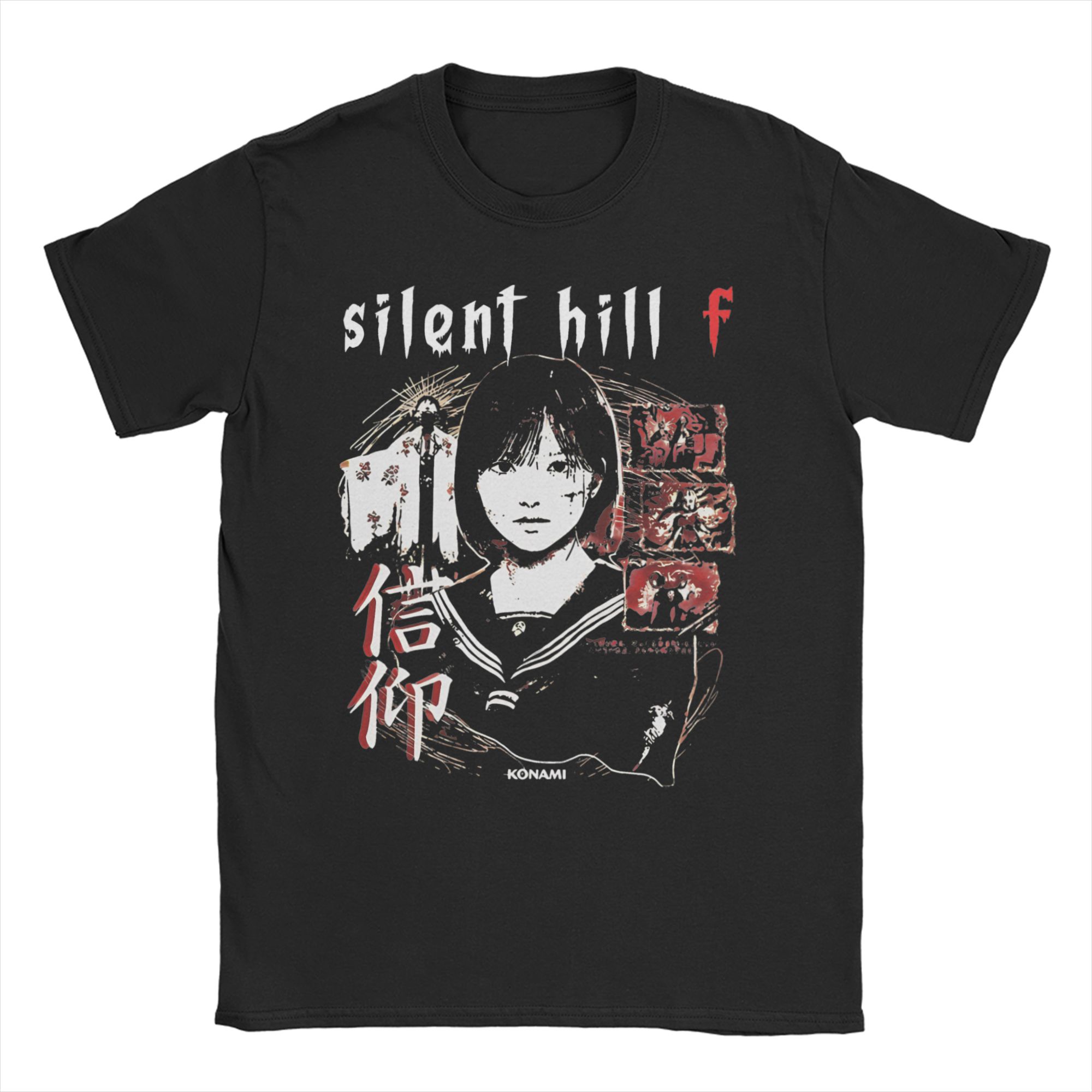 

Silent hill f Shimizu Hinako Гра Чоловіки Жінки Футболка Футболка З коротким рукавом Круглий виріз Футболка 100% Бавовна Літній одяг L