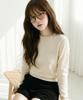 SWEET SOUP Lettering Round Neck Knit (Wc2Lkf1)