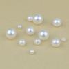 Ivory-white ABS Round Pearl Beads Without Hole for Garment Hat Hair Clip Decoration 4mm, 5mm, 6mm, 8mm, 10mm