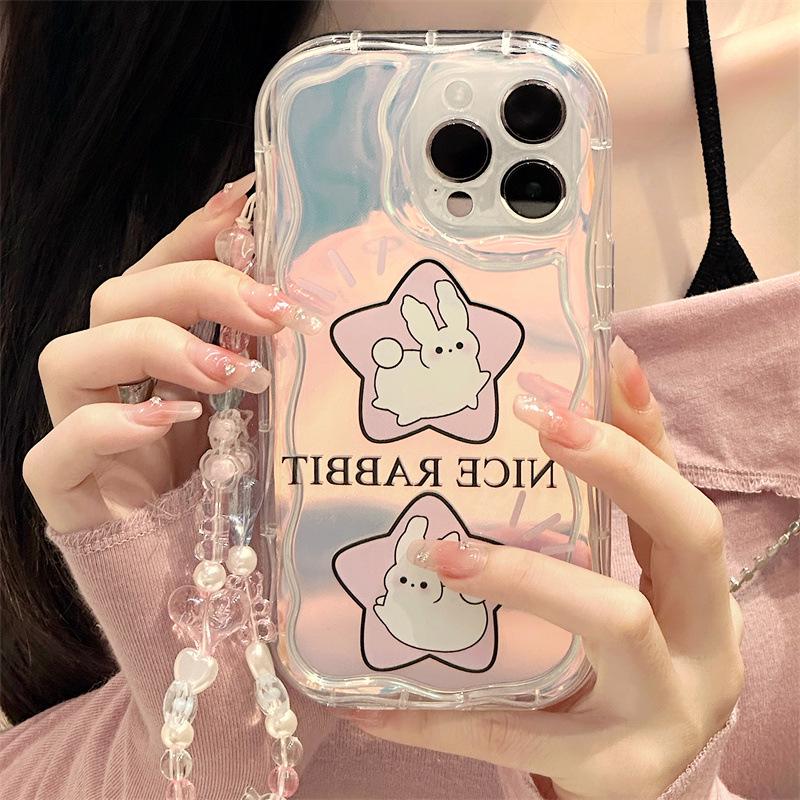 Zhitai Cream Pattern Bracelet Case for iPhone 16 Pro Max/15/14/12 Pro