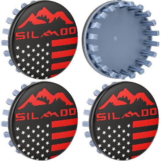 4PCS Compatible with VW Wheel Center Caps,65mm 3B7 601 171 / 6U7 601 171 Ferman Flag Car Wheel Hub Caps ABS Rim Center Hub Cover