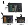 1/3/5pcs Mesh Clear Cosmetic Bags Women Black Makeup Bag Portable Travel Toiletry Organizer Case Lipstick Storage Pouch Gift