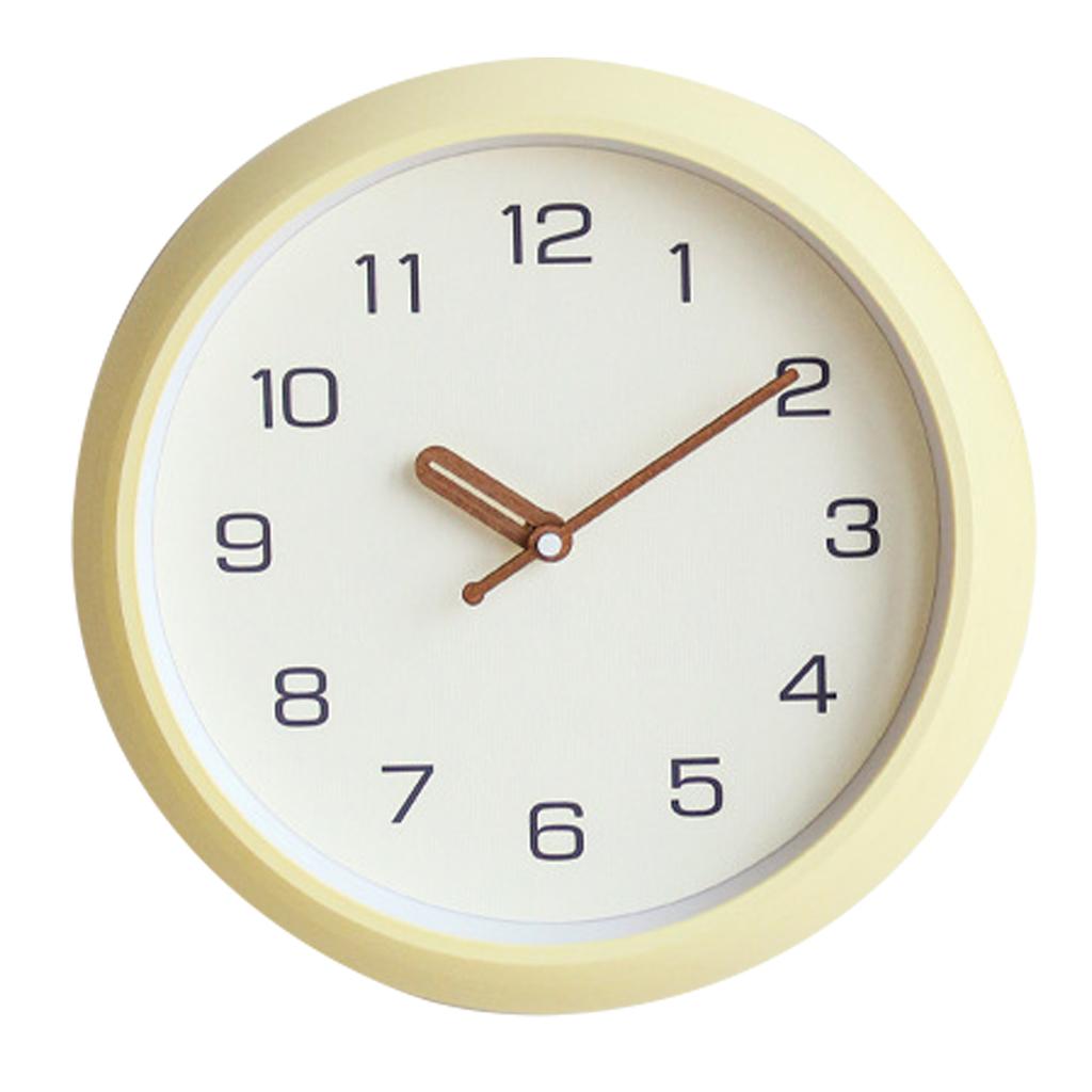 12 Inch Silent Quartz Decorative Wall Clock Non Ticking Battery Operated Round Easy To Read for School