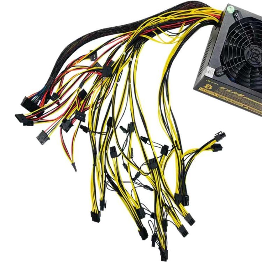 1800W Mining Modular Power Supply For Coin Mining Eight Graphic Cards