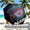 Custom Name Personalized Liverpool F.C Print Umbrella, Auto Open Close, 8‑Rib Sturdy Frame, Commute Camping Hiking Use, Birthday Gift