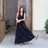 French design light luxury sleeveless tank dress for women, new summer loose jacquard high-end long dress