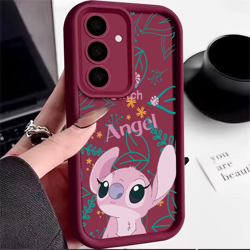 Stitch Anime S26 Ultra Case For Samsung Galaxy S26 S25 S24 S22 S23 Ultra S21 Plus S20 S25 FE Camera Protection Soft Cover