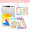 IPad 10th Gen 10.9 Inch Case With 360 Rotating Stand Support Full Cover Shockproof Silicone Shell 10.2 Mini 6