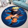 Naruto Uzumaki Akatsuki  Printed Round Rug Soft  Anti-Slip Carpet  for Home Bedroom Living Room Gaming Room Dorm Decor