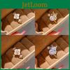 Vintage Style Flower Design Copper Ring With Cubic Zirconia For Ladies Gift