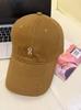 On Ang brand embroidered baseball cap women's new canvas cap casual versatile men's summer sun protection show small face