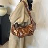 Premium Texture Bag Women'S Large-Capacity Design Pleated Messenger Bag Commuter Dumpling Bag