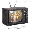 1Pc Random 1:12 Miniature Vintage TV With Picture Furniture Model Dollhouse Television House Decor Toy