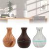 Vase Humidifier Shaped With Wooden Pattern Light Wood Ultrasonic Purifier Air