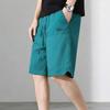 Taglie Forti 6XL-12XL Moda Estiva Pantaloncini Sportivi Neri da Uomo Abbigliamento Vita Elastica Casual Traspiranti Pantaloncini Oversize