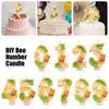 DIY Number Candles Cake Decorations Holiday Decorations Birthday Candles Wedding Handmade Candles Graduation Season 4x7cm