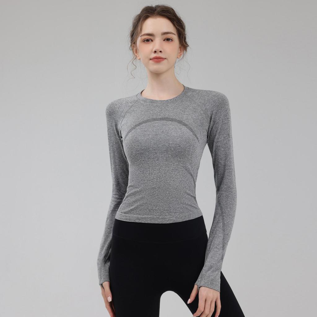 Women's 2024 Autumn/Winter Yoga & Fitness Apparel: Long-Sleeve Training Tops and Tights