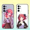 Etui na telefon Anime N-Nino N-Nakano Do Samsung S25,S24,S21,S22,S23,S30,Ultra,S20,Plus,Fe, Miękki Silikon Czarna Pokrywa