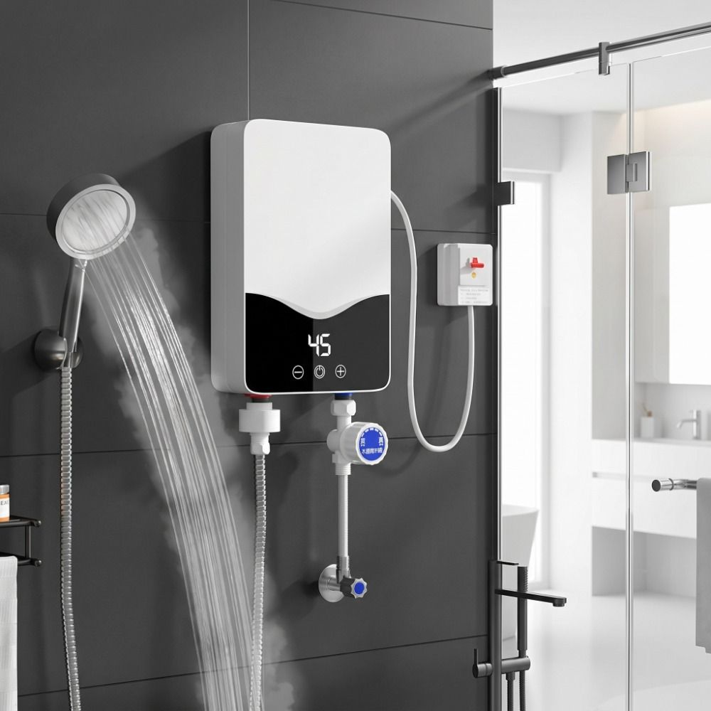LCD Temperature Display Instant Electric Water Heater Instant Hot Water Heater  Tap Sink Faucet