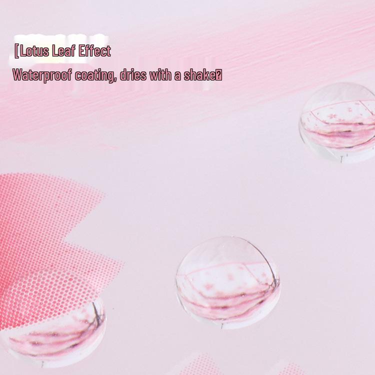 Cherry Blossom Transparent Automatic Umbrella - Soft Girl Three-Fold Design