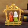 LED Lighted Traditional Christmas Nativity Scene Ornament Set Resins Figurines for Home Table and Fireplaces Decoration