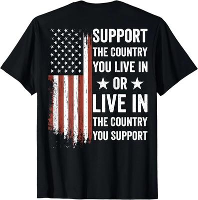 Soutenez le pays où vous vivez T-shirt Drapeau Américain USA