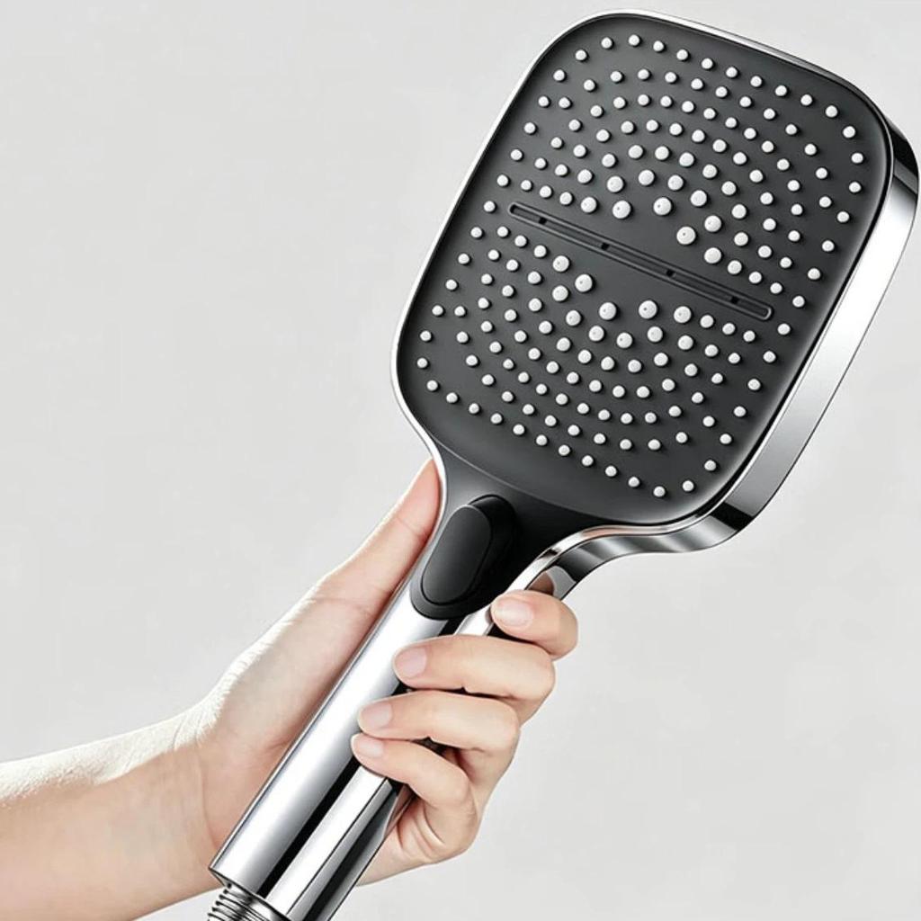 JROR Shower Head with 1.5m Hose Bathroom Shower Handheld Shower Head Bathroom Shower Head